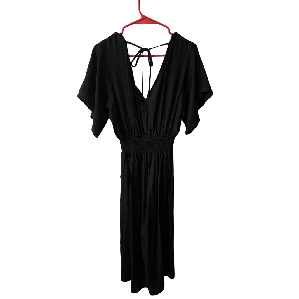 NWT Bobi Black Wide leg Jumpsuit/Romper Women's Size M