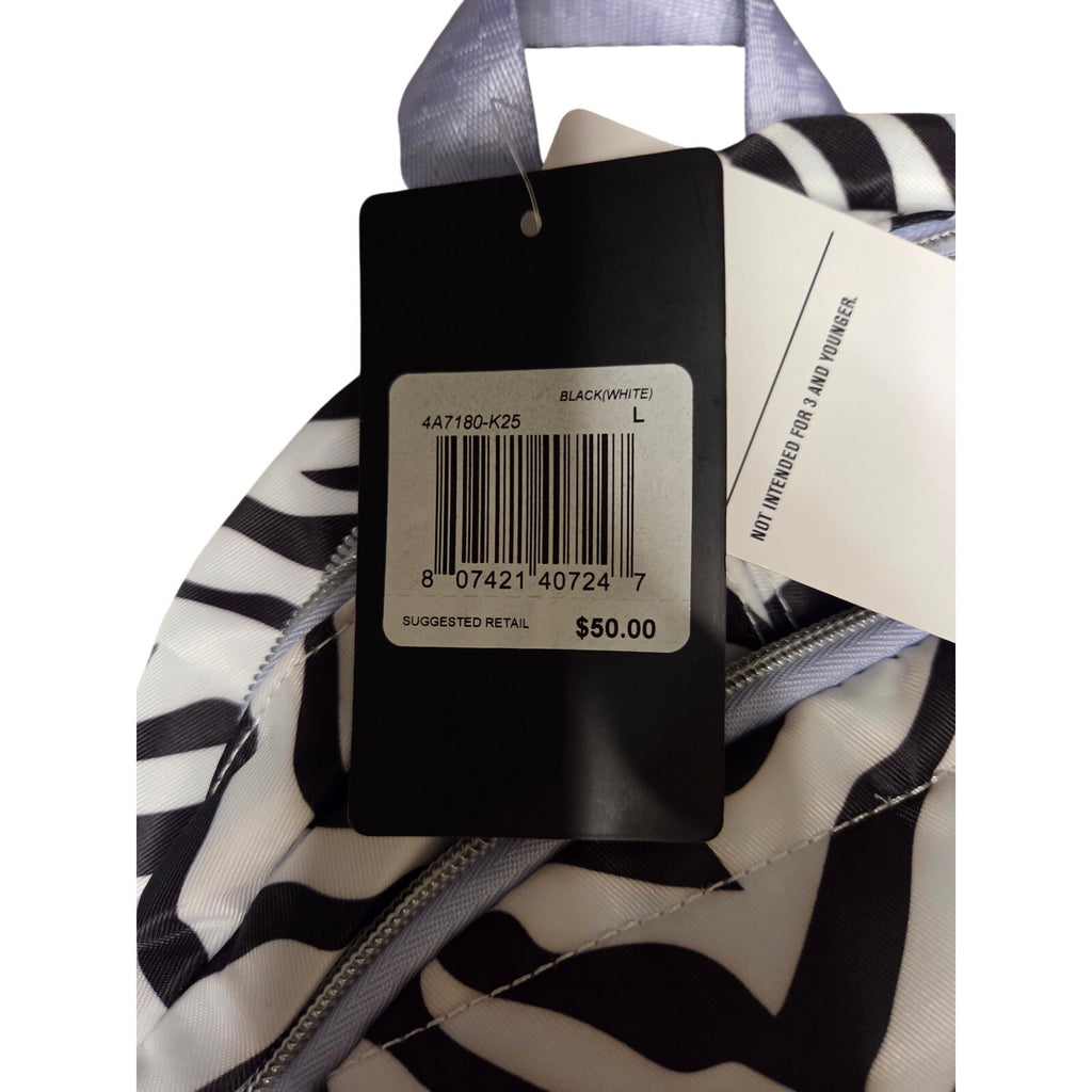 NWT Hurley Girls Blk/Wht Flip Up or Down Backpack 4A7180-K25