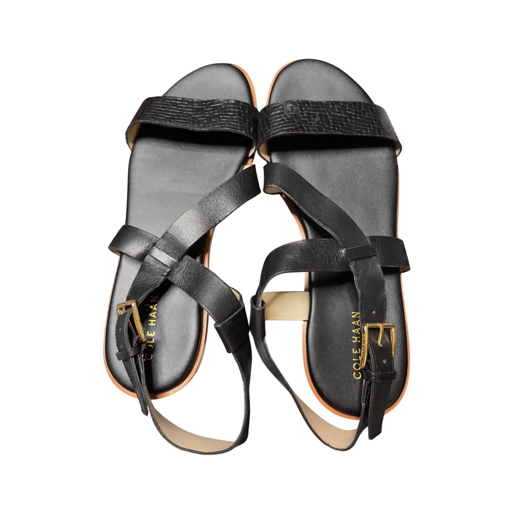 Cole Haan Findra Black Strappy Sandals W12459 Women's Size 9