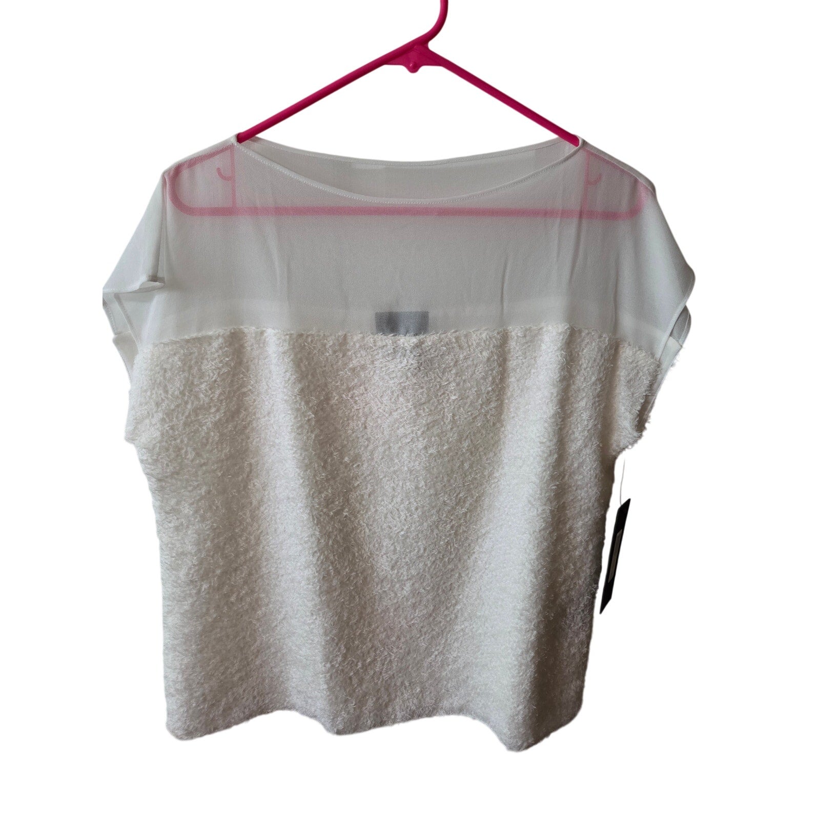 NWT Donna Karen New York Short Sleve Blouse Size M