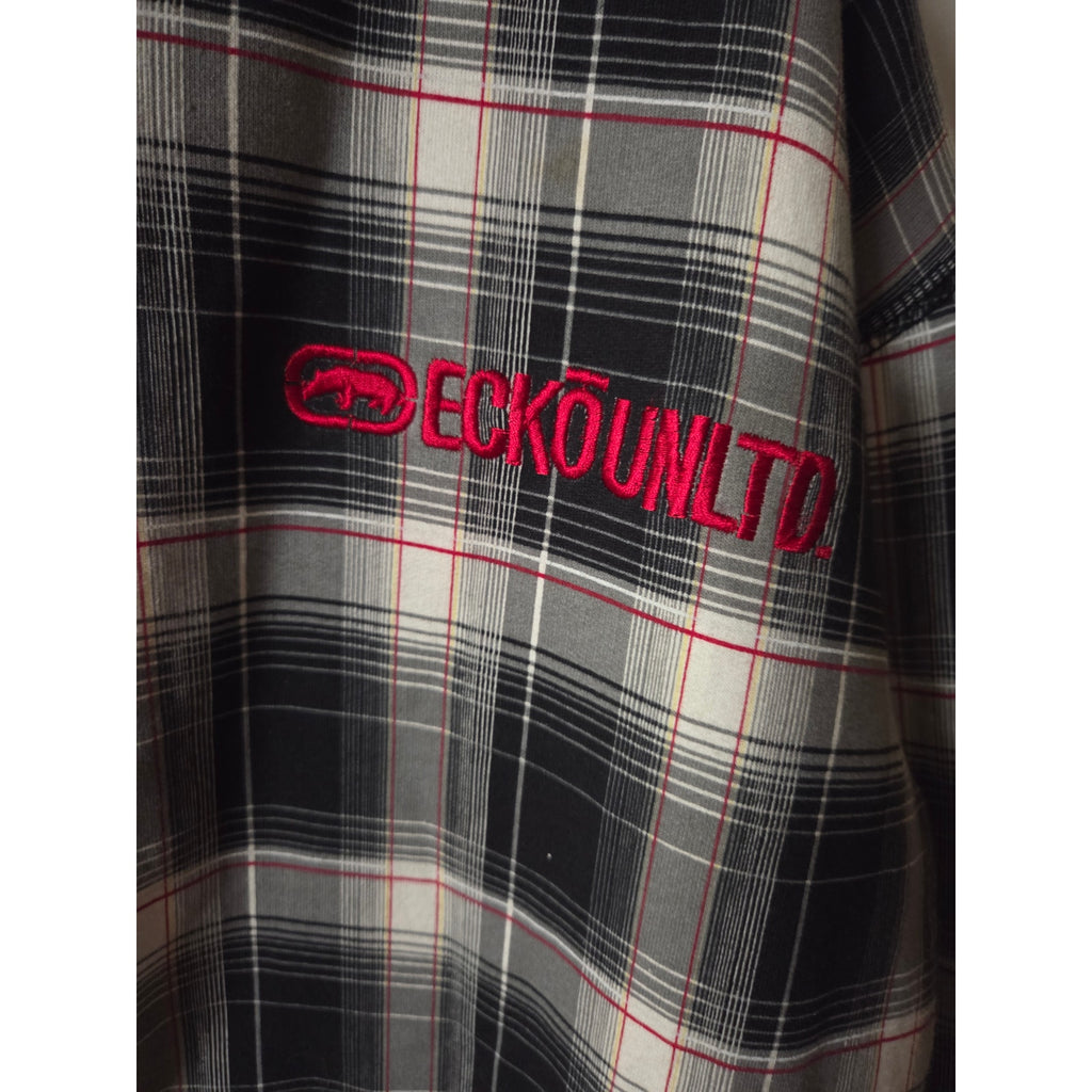 Ecko Unltd Full Zip Hooded Y2K Jacket Size XL