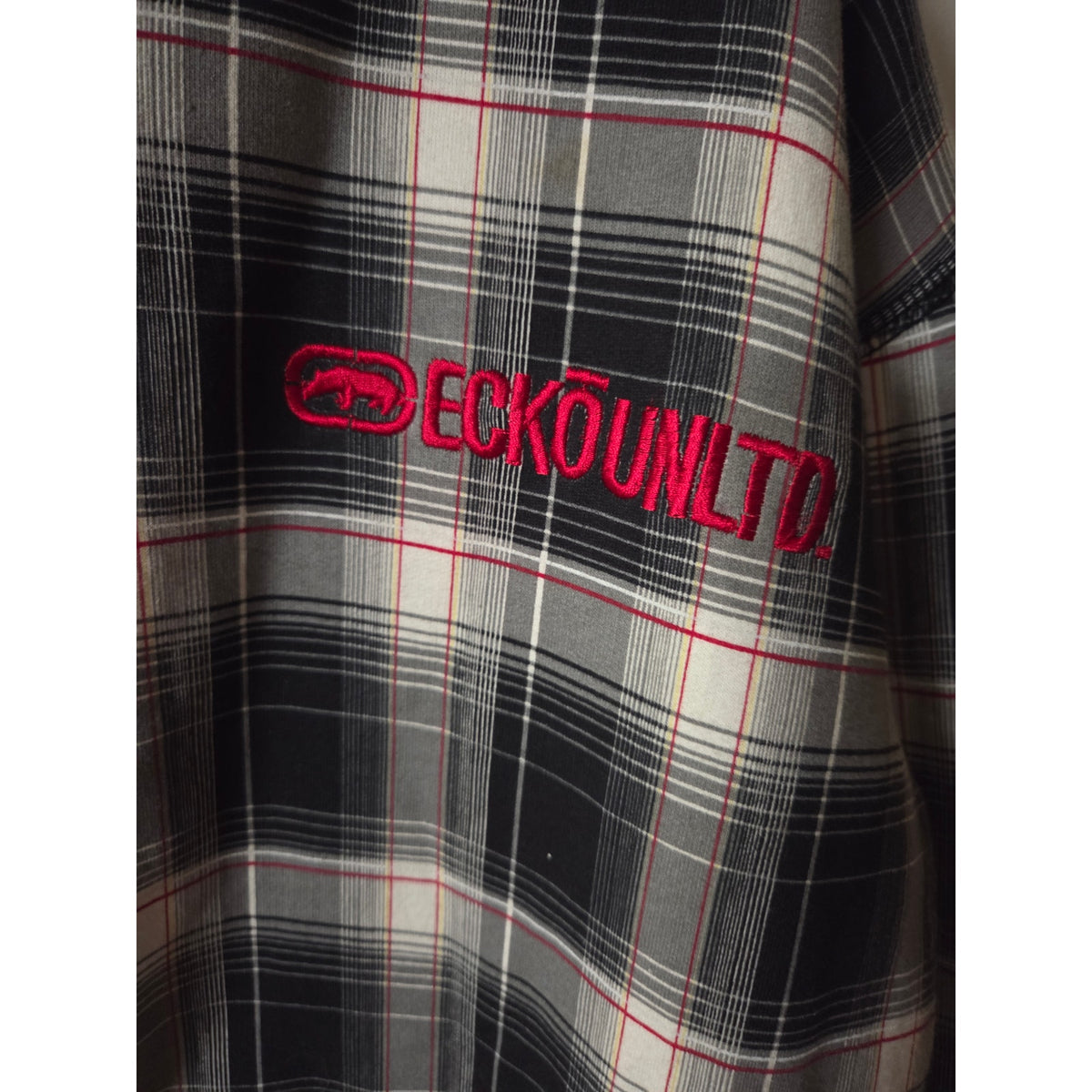 Ecko Unltd Full Zip Hooded Y2K Jacket Size XL