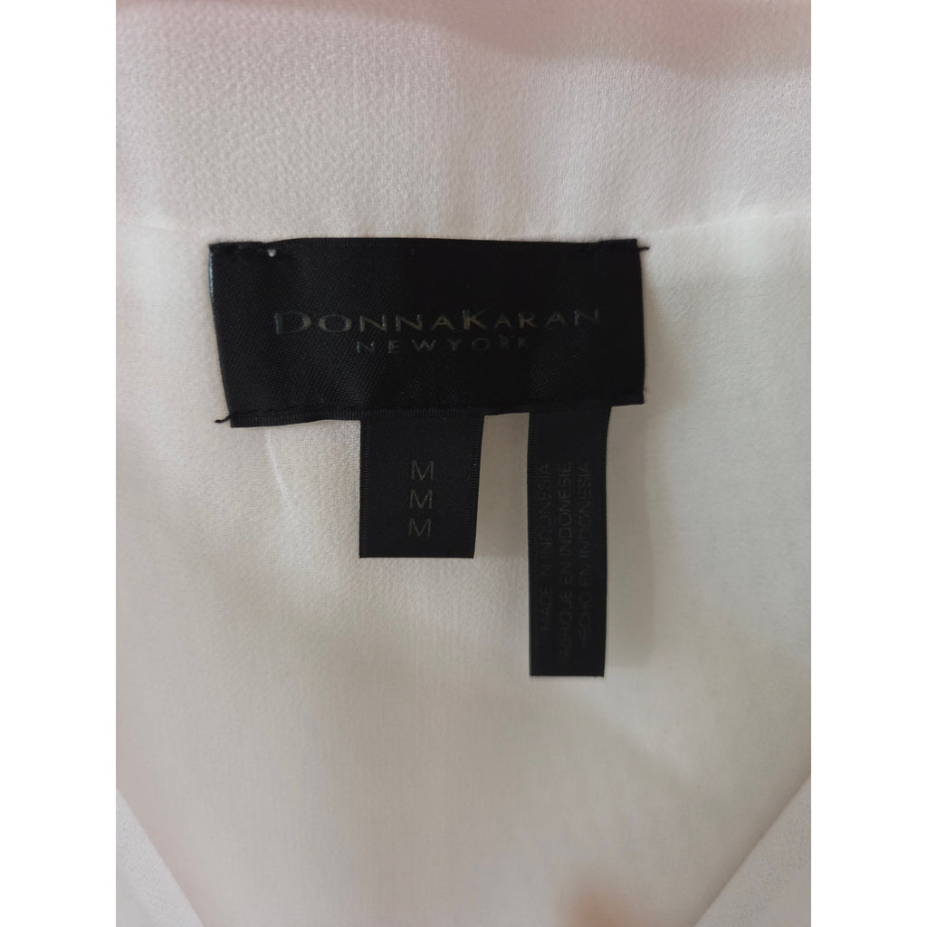 NWT Donna Karen New York Short Sleve Blouse Size M