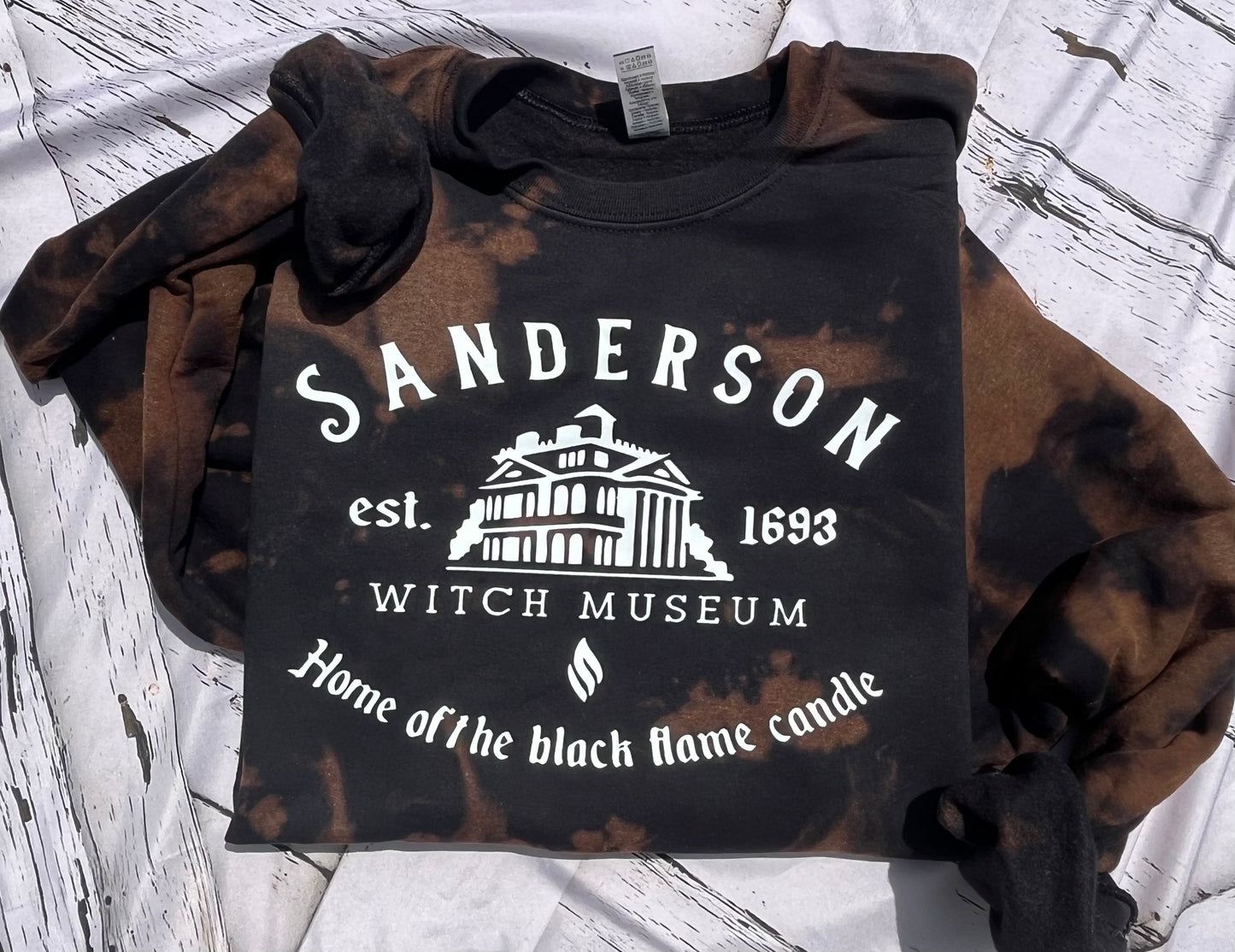 Sanderson Museum Acid Wash Crewneck
