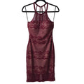 Guess Halter Dress with Burgundy Lace Overlay Women's Size 4