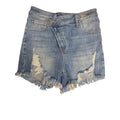 Risen Asymmetrical Crossover High Rise Shorts Women's Size S