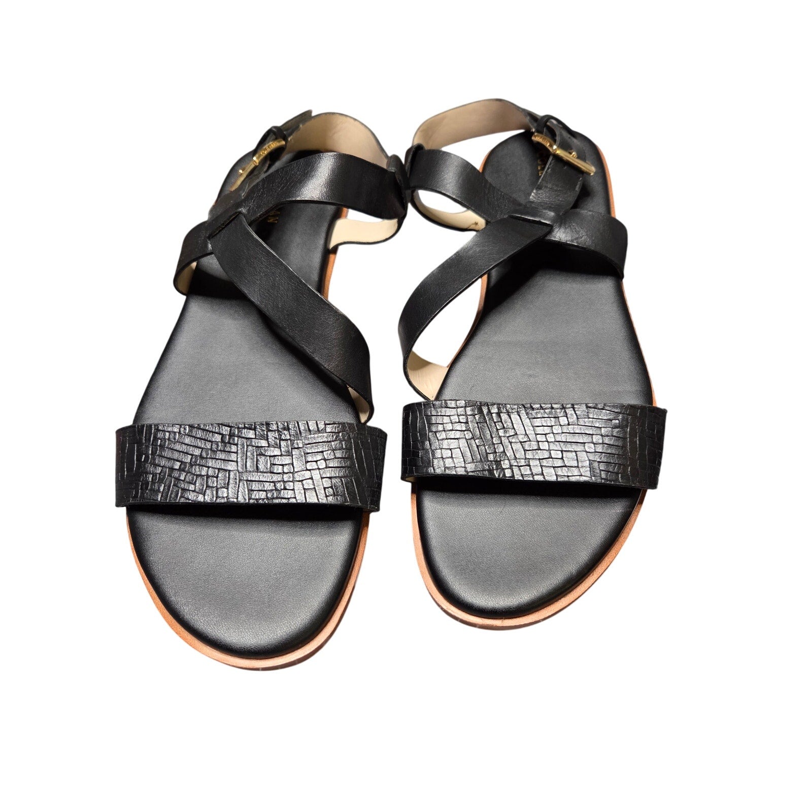 Cole Haan Findra Black Strappy Sandals W12459 Women's Size 9