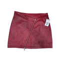 NWT Vintage 90's Wilson's Red Leather Mini Skirt Women's Size 4