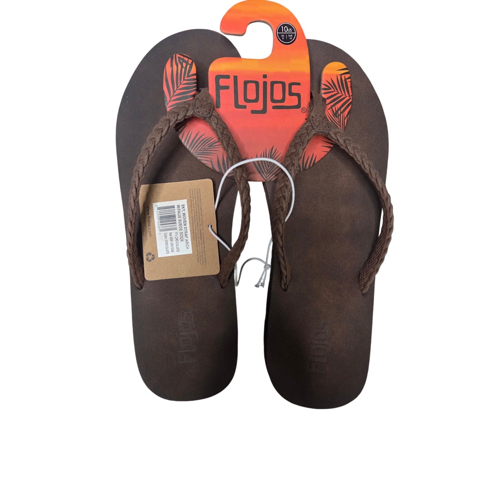 NWT Flojos Sky Flip Flops Women's Size 10