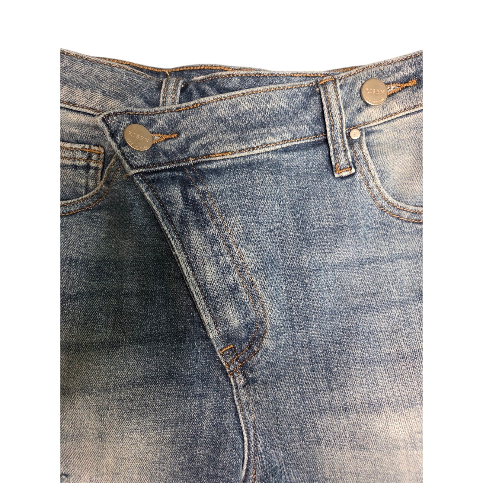 Risen Asymmetrical Crossover High Rise Shorts Women's Size S