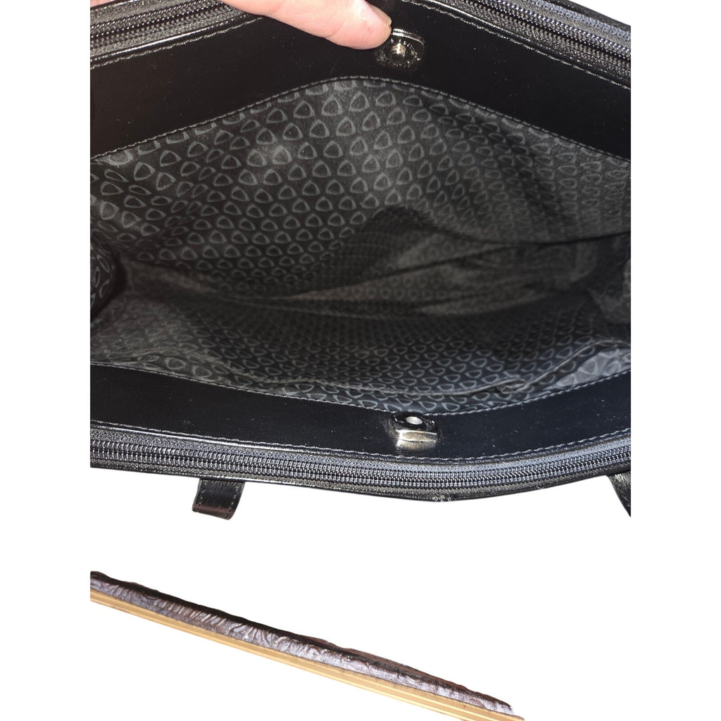 Liz Claiborne Black Patent Large Bag