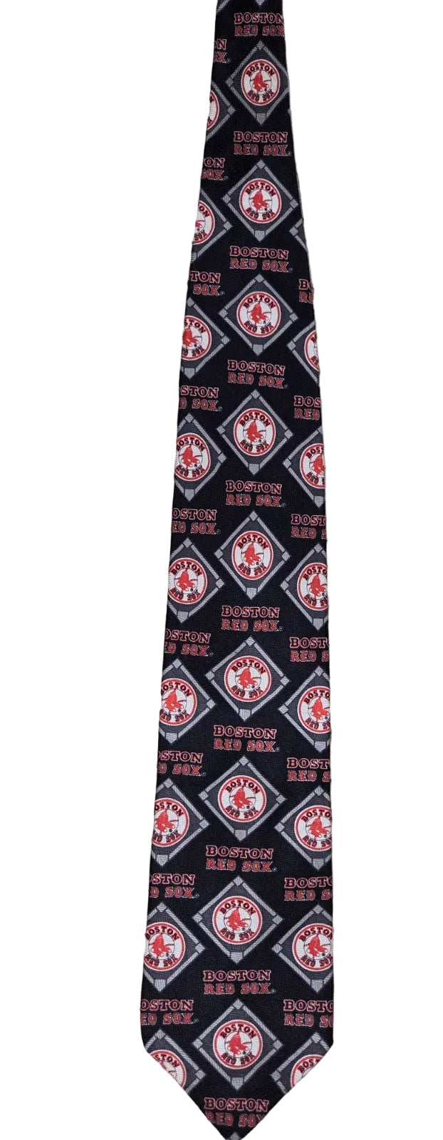 Vintage 1989 Boston Red Sox Ralph Marlin Tie 100% Silk 57 In X 3.37 In0