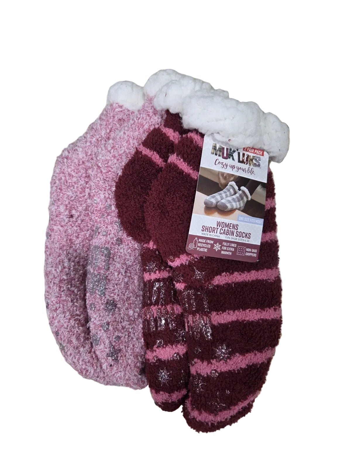 NWT Muk Luks Womens Short Cabin Socks0