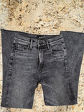 NWOT Mother The Insider Crop Step Fray Jeans In Train Stops Women's Size 240