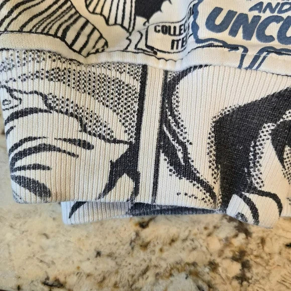 Ecko Unlimited Hoodie Vintage/Y2K Comic Book/Graffiti Print Size L5