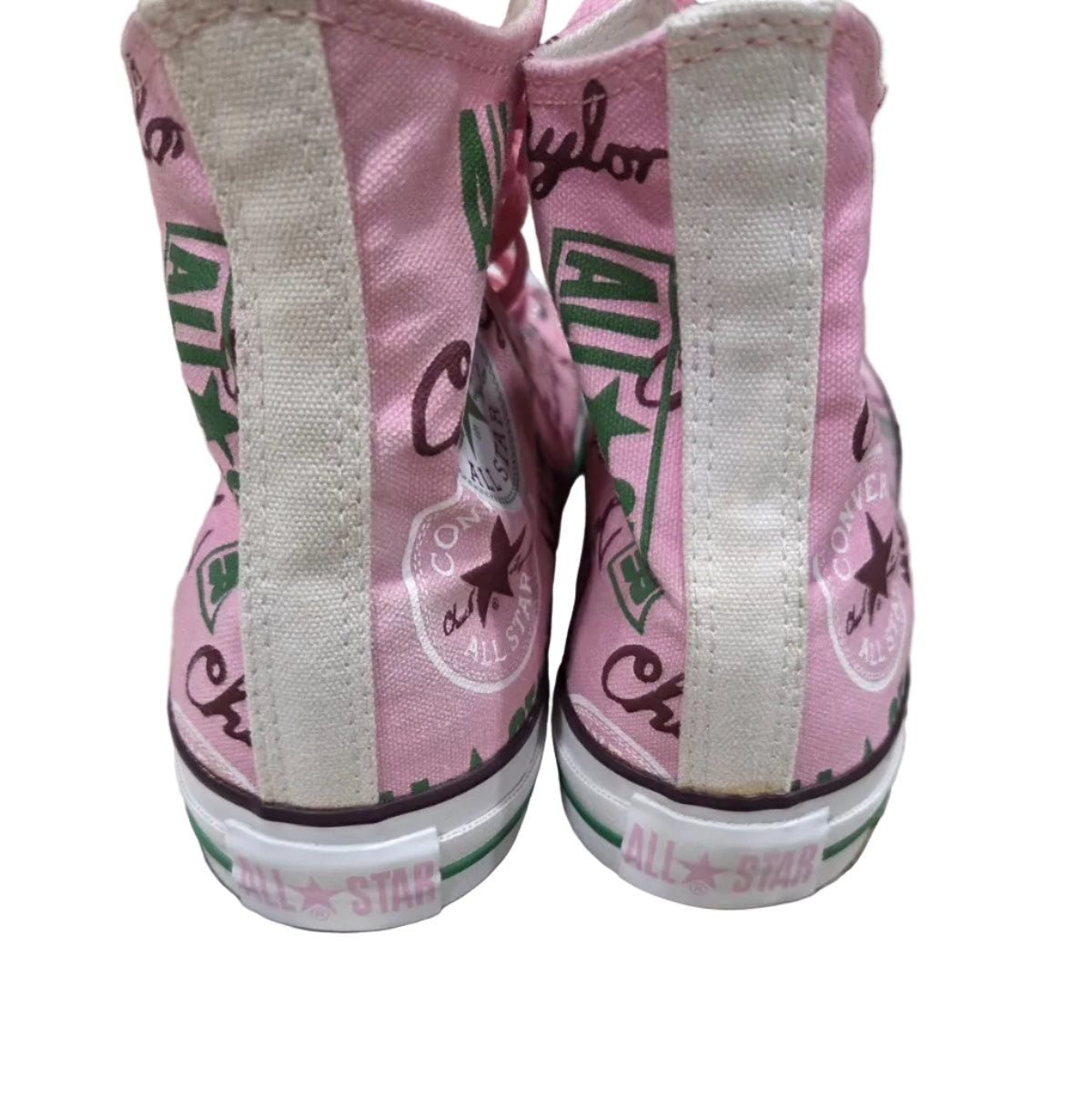 NWOB Converse Allstar High Top with Repeated Logo Men's Size 8 Women's Size 10 2