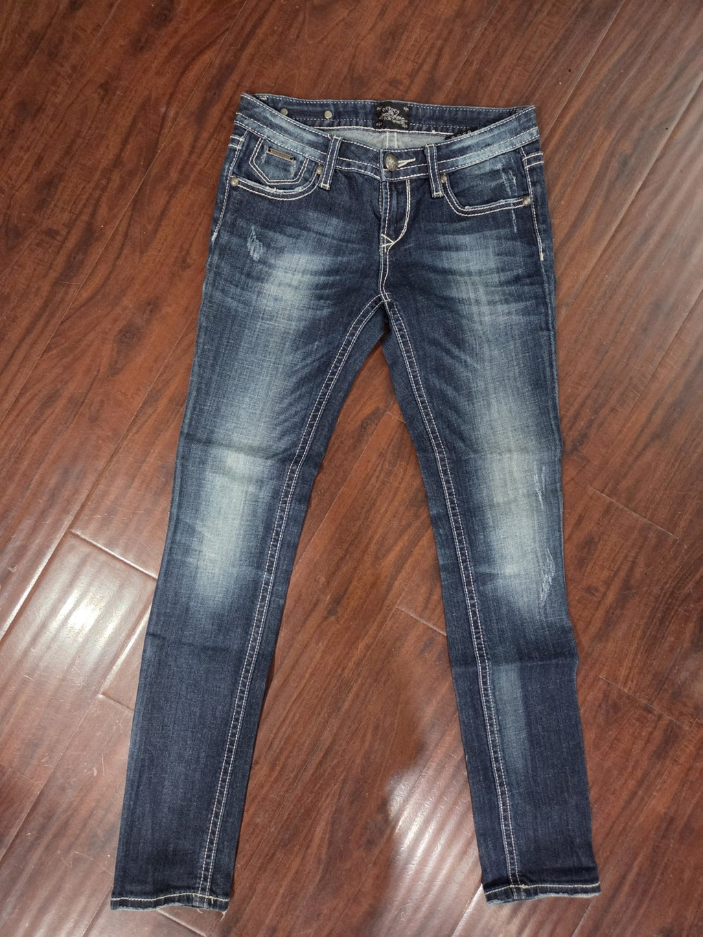 ReRock for Express Skinny Jeans Low Rise Size 2 Regular (29 x 31) 7
