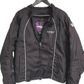 FLY Black Motorcycle Jacket with White Accents Size 13/14 Unisex0