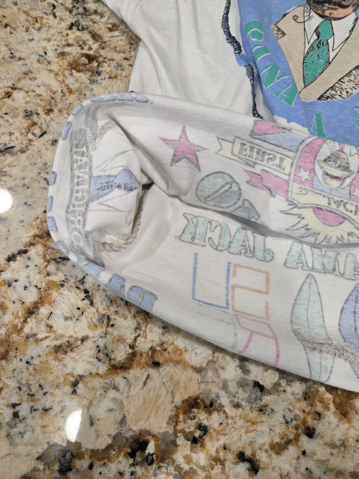 Rare VTG PANAMA JACK Championship Trials Invitational All Over T Shirt 90s OSFA7