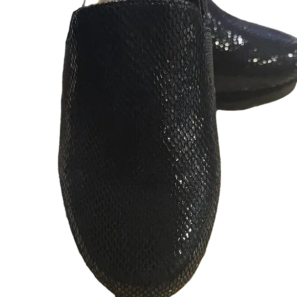 Bettye Muller Black Leather Loafers Classic low Wedges Women's Size 6.53
