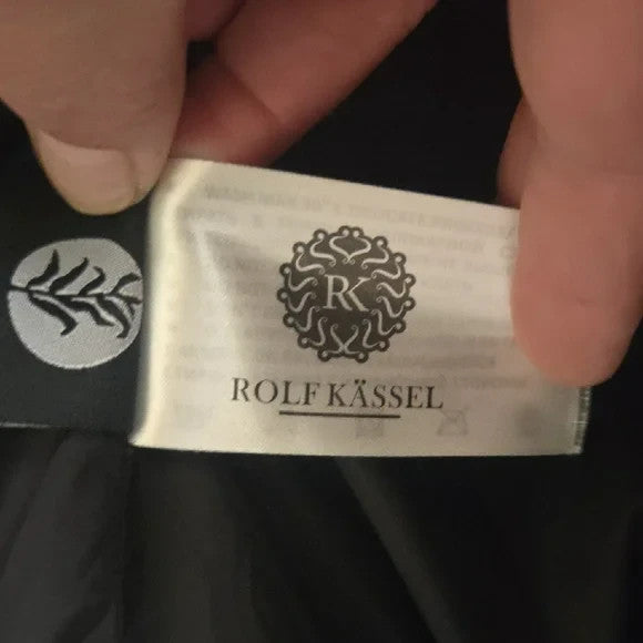 Rolf Kassle Sleek Black Puffer Jacket with Quilted Design Size Small5