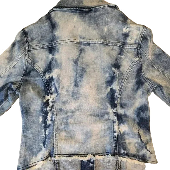 Anthropologie Pilcro Blue Distressed Jean Jacket Women's Size XS6