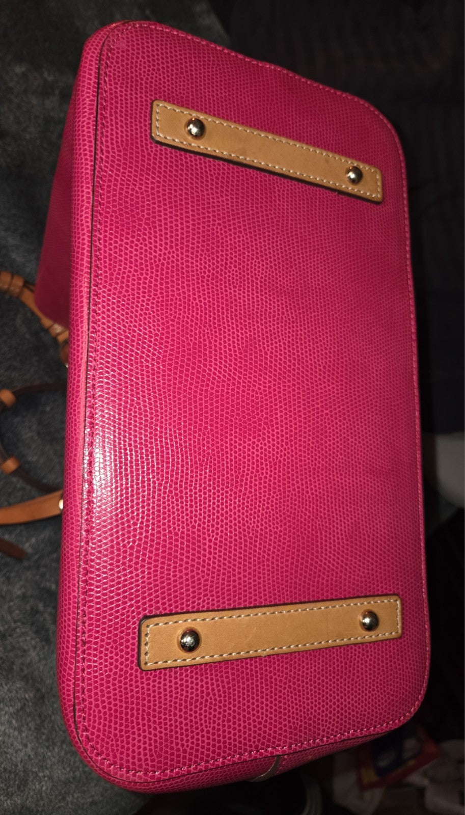 Dooney & Bourke Janette Tote Fuchsia/White10