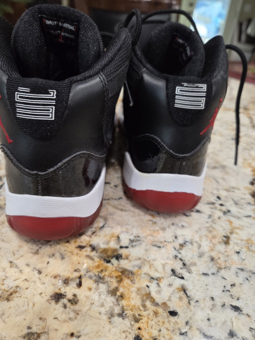 Kids NIKE JORDAN 11 RETRO BRED (PS) BLACK-RED SZ 3Y [378039-010] 7