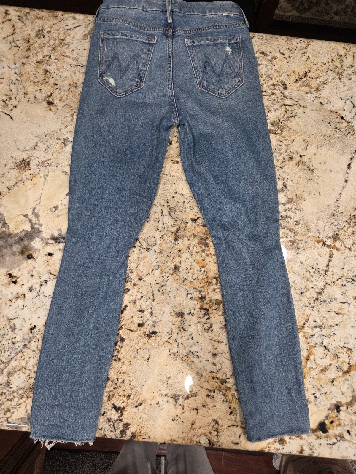 NWT Mother The Looker Ankle Fray Jeans Not Cut & Pasted Women's Size 247