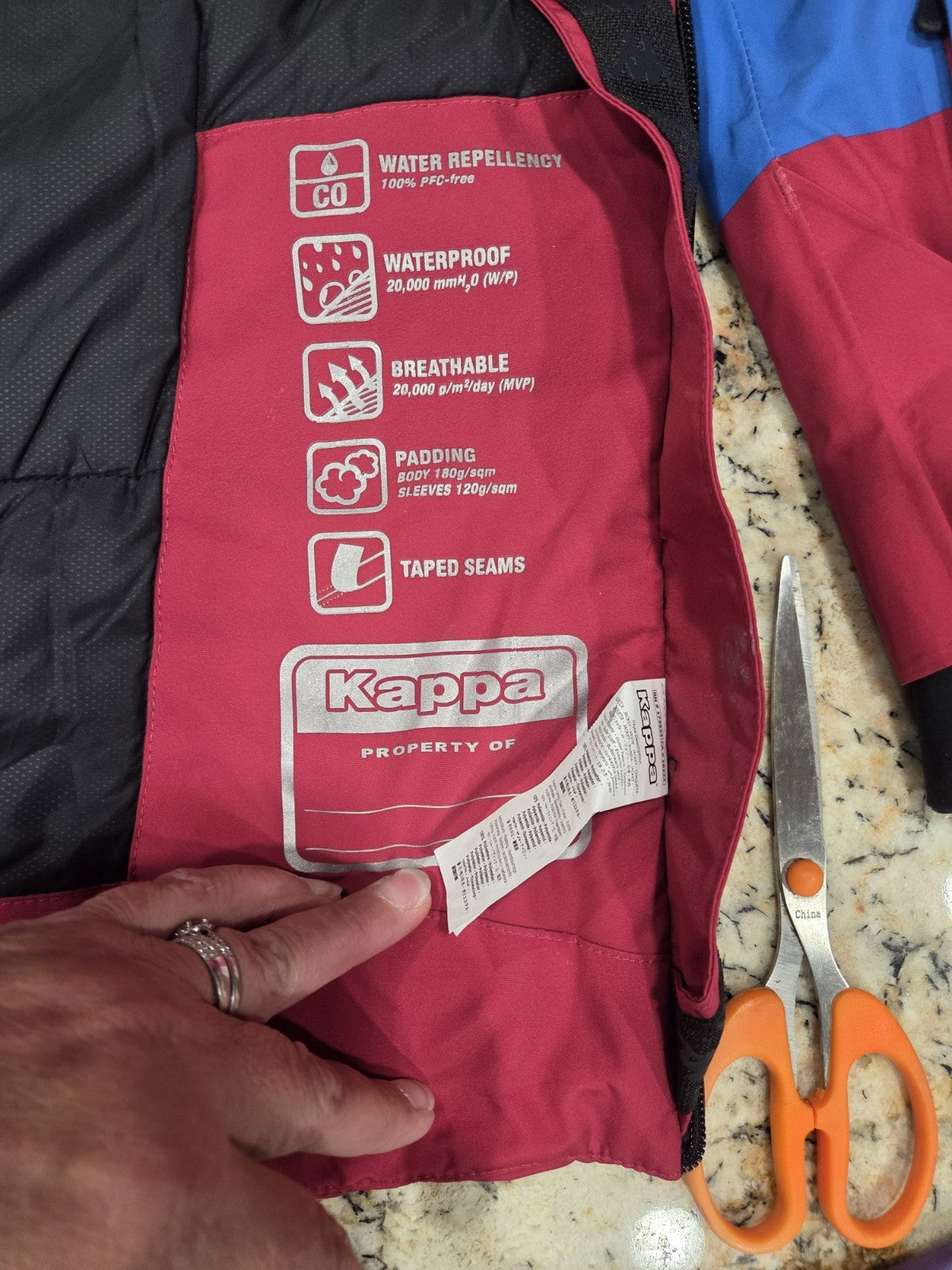 Kappa 6CENTO 644B bunda Duhova 2XL3