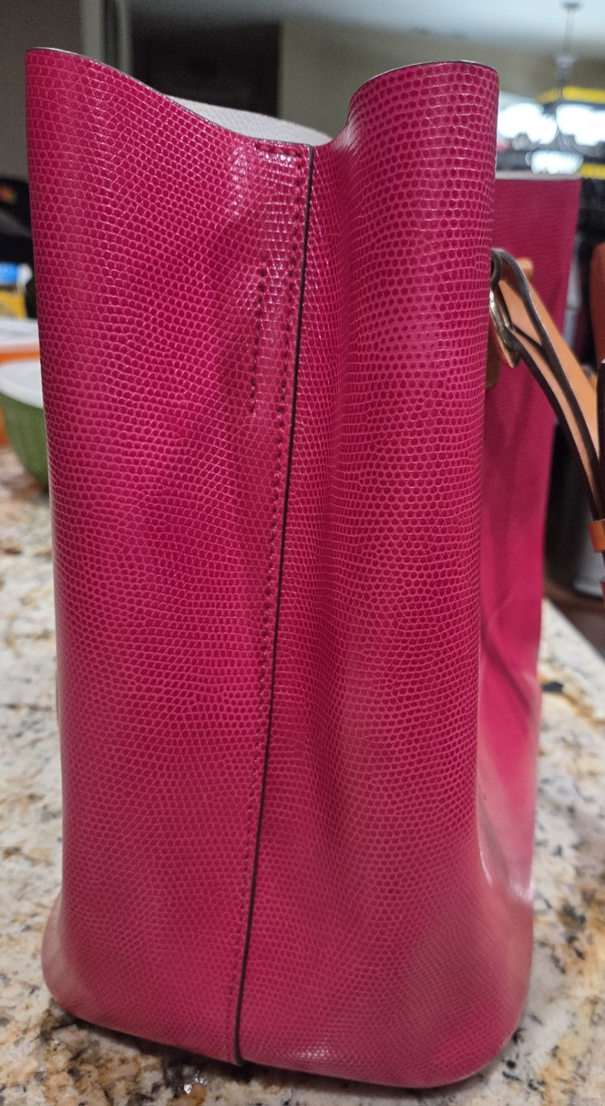 Dooney & Bourke Janette Tote Fuchsia/White8