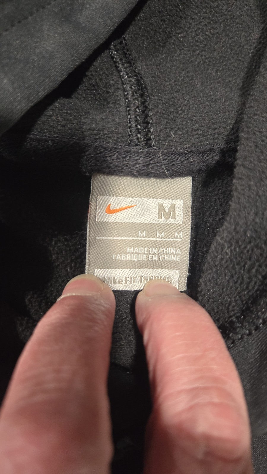 Nike Kobe Bryant Black Mamba Logo Therma Hoodie Sweatshirt Fleece Lined Grey M4