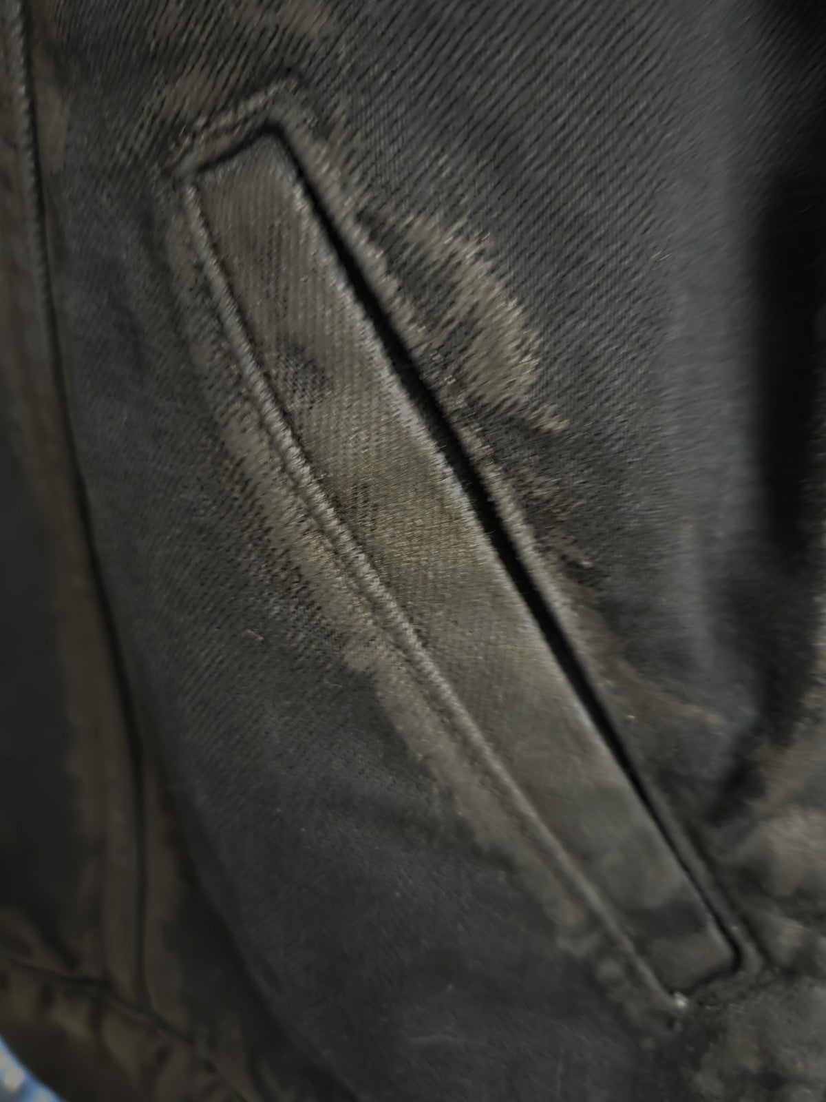 Paige Mens Black Distressed Jean Jacket Size Xl4