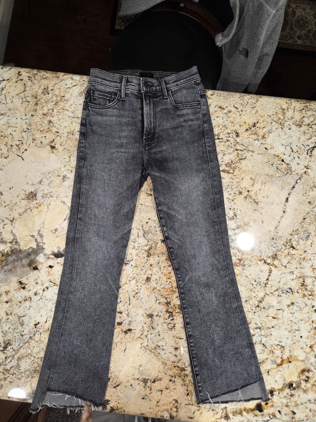 NWOT Mother The Insider Crop Step Fray Jeans In Train Stops Women's Size 246