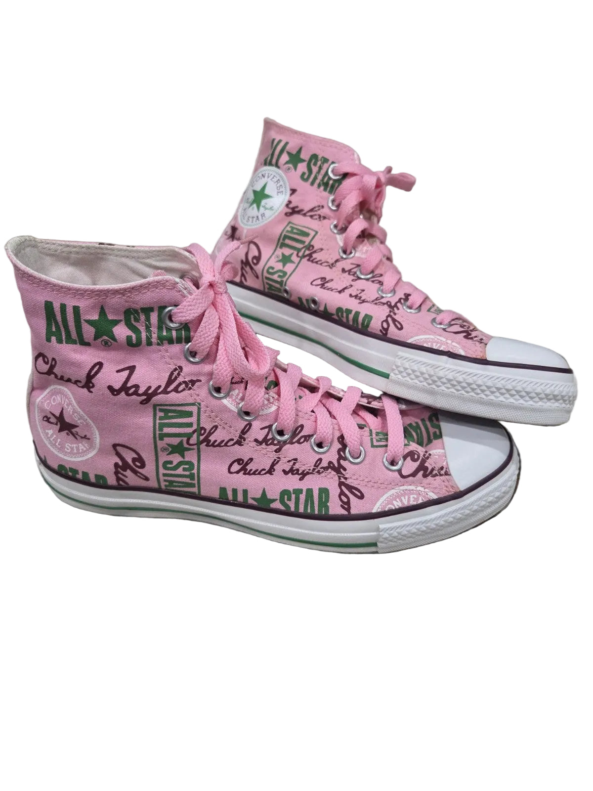 NWOB Converse Allstar High Top with Repeated Logo Men's Size 8 Women's Size 10 0