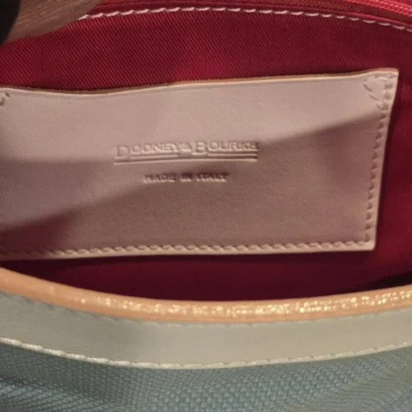NWT Dooney & Bourke Blue and White Shoulder Bag with Modern Design12