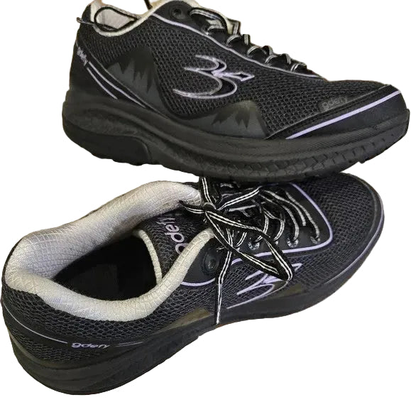 Gravity Defyer Mighty Walk Comfort Sneakers Blk/Purple Women's Size 90