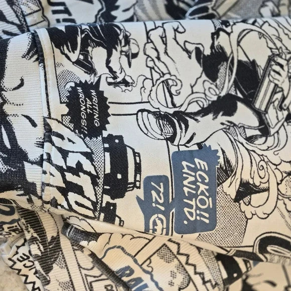 Ecko Unlimited Hoodie Vintage/Y2K Comic Book/Graffiti Print Size L10