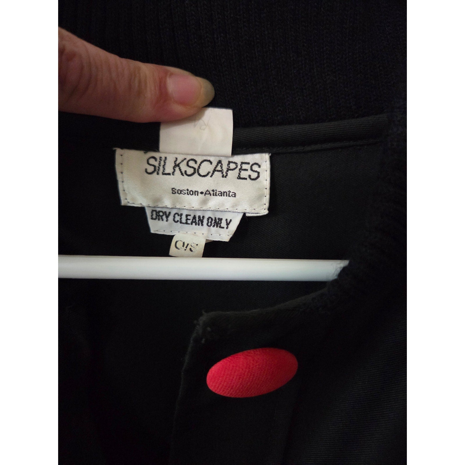 Rare Vintage Silk Scapes "Jazz" Themed Silk Applique Jacket One Size Fits All