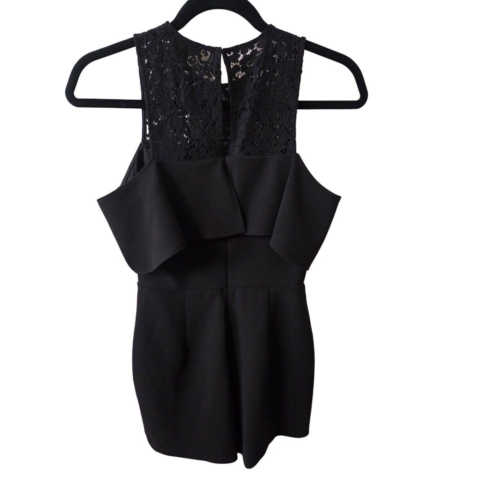 Express Black Romper with Lace Neckline Women's Size 2