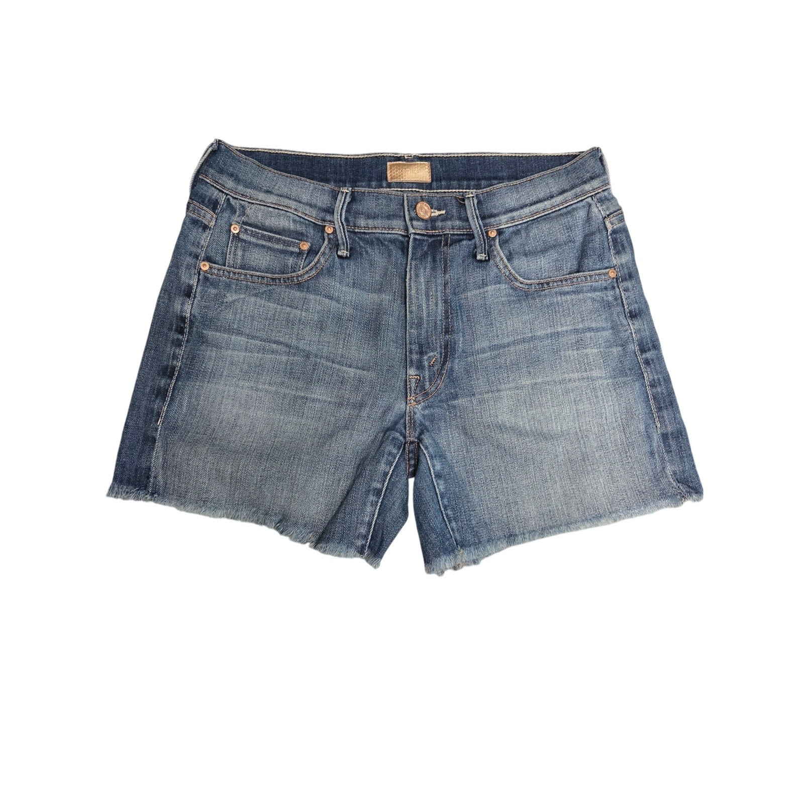 Mother "The Drop Out" Fray Denim Shorts Women's Size 26