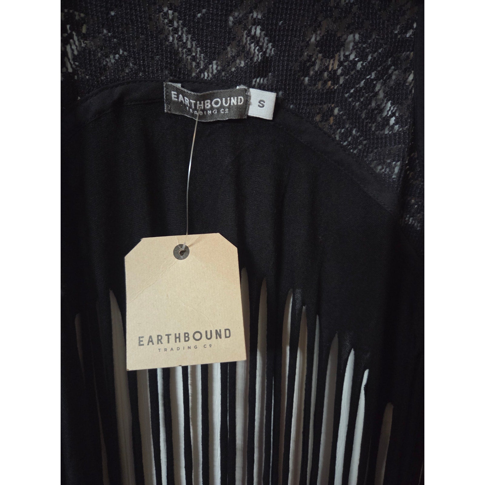 NWT Earthbound Trading Co. Fringe Vest Size Small