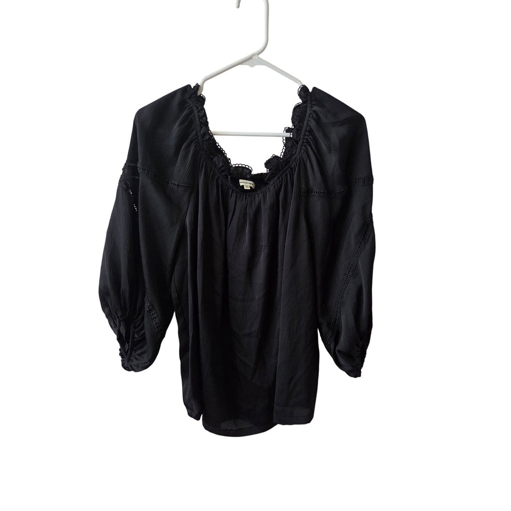 Max Studio Blouse with Long Puff Sleeves Women's Size XL