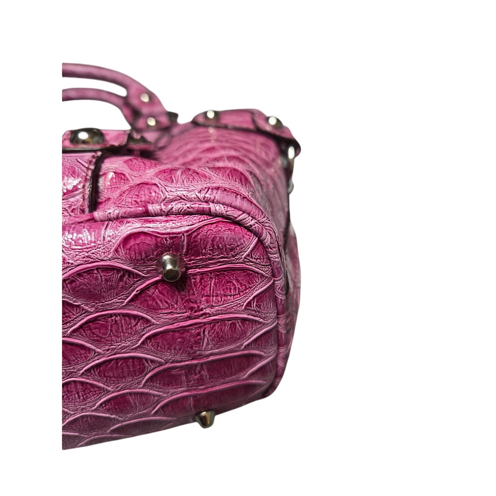 Guess Vintage Pink Studded Crocodile Bag
