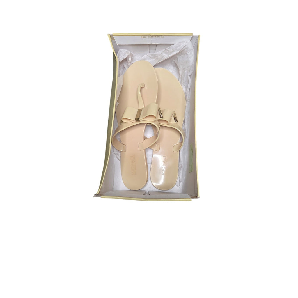 Michael Kors Kayden Bow Thong Sandals Women's Size 9
