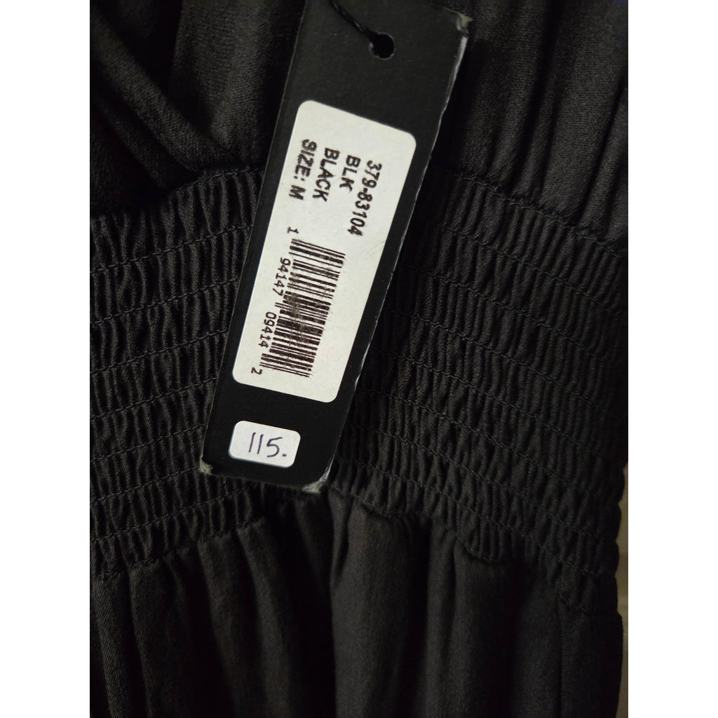 NWT Bobi Black Wide leg Jumpsuit/Romper Women's Size M