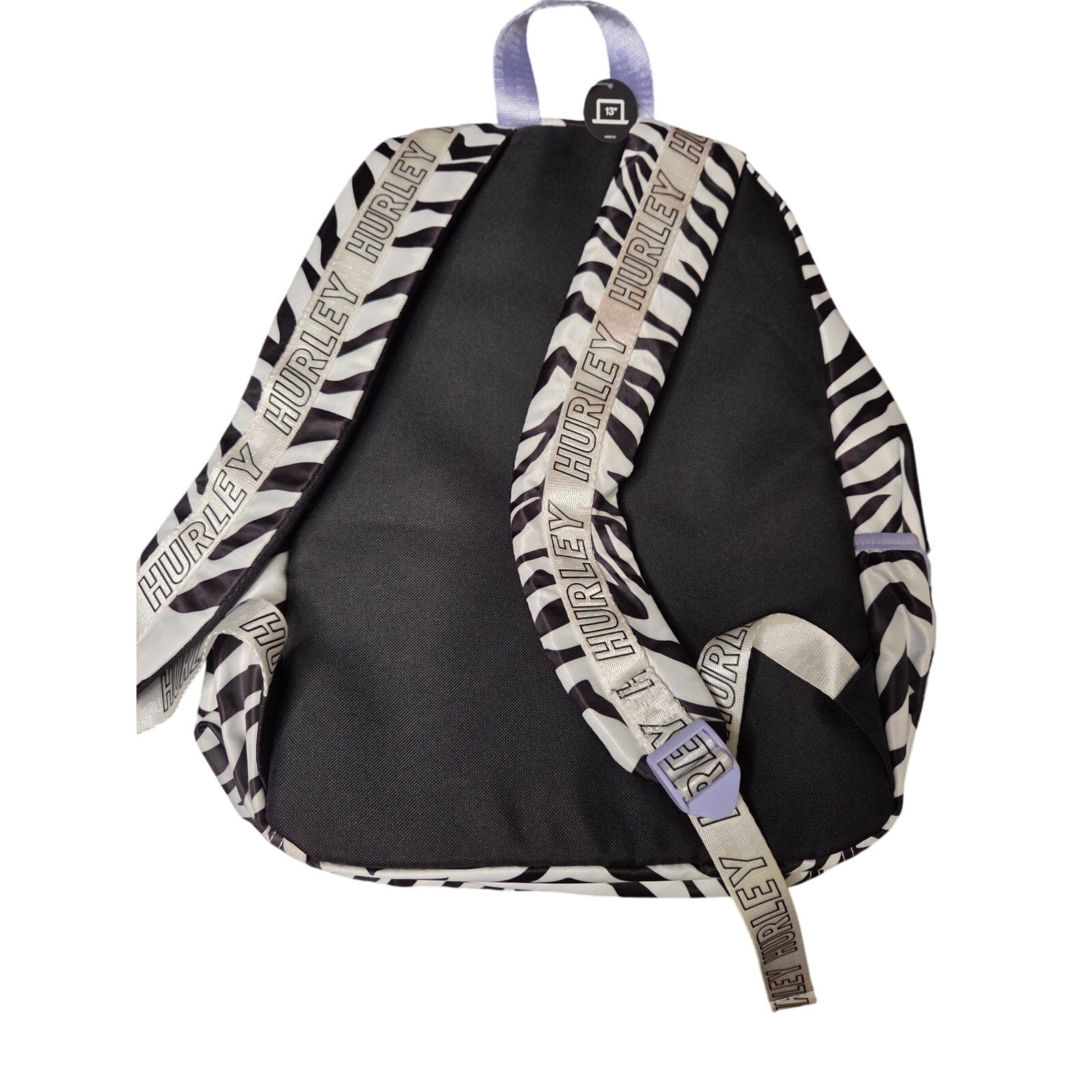 NWT Hurley Girls Blk/Wht Flip Up or Down Backpack 4A7180-K25