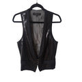 NWOT Rag & Bone Black Soiree Sequin Vest Women's Size 8