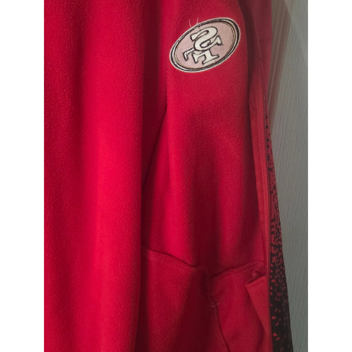 Reebok On Field San Francisco 49er's Full Zip Hoodie Men's Size XL with matching Beanie