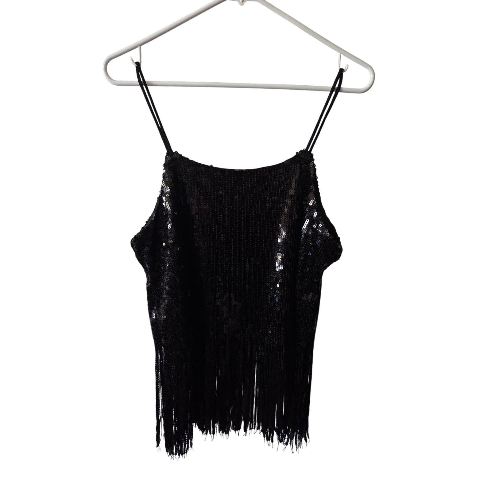 Marc Jacobs Sequined Tank Top with Fringe Women's Size M